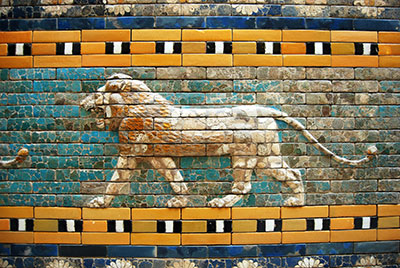 Image showing part of the Ishtar gate.