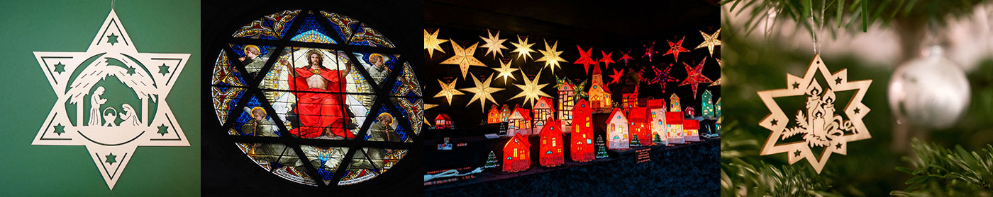 Image showing various Christmas stars