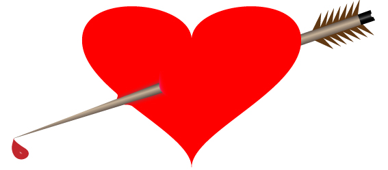 Picture of a heart with arrow